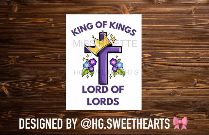 King of Kings, Lord of Lords Sticker